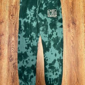 Men's Green Tie-Dye Joggers